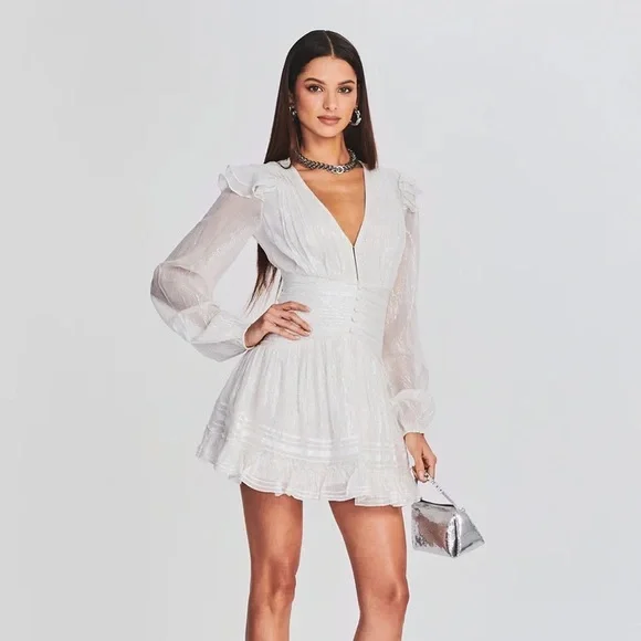 Rococo Sand True Mini Dress Sand White - Size Small - Picture 5 of 13